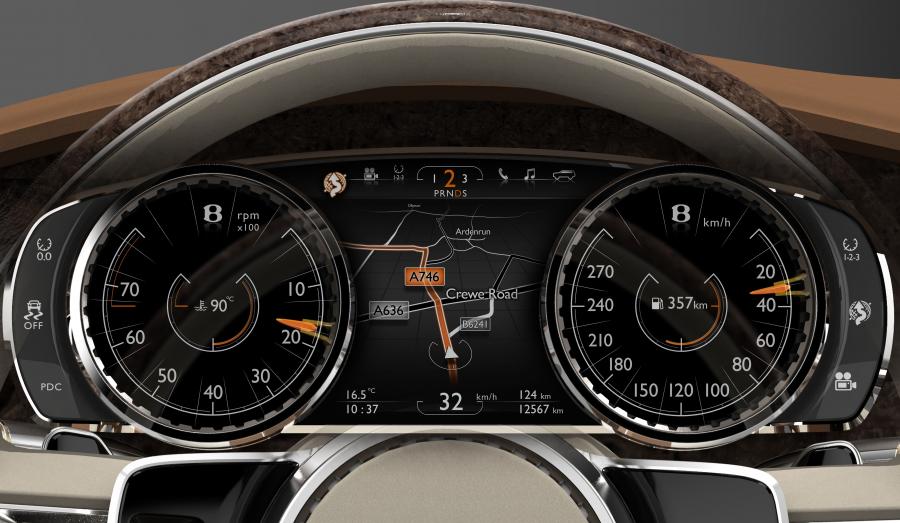 Панель приборов Bentley EXP 9 F Concept 2012 года  (фото 11 из 24)